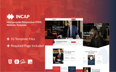 Incap - Multipurpose Responsive HTML Webbplatsmall