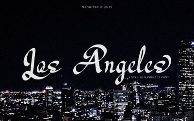 Los Angeles - Modern Cursive Font