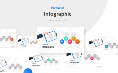 Modèle PowerPoint de présentation infographique de la stratégie d&amp;#39;entreprise en cinq étapes