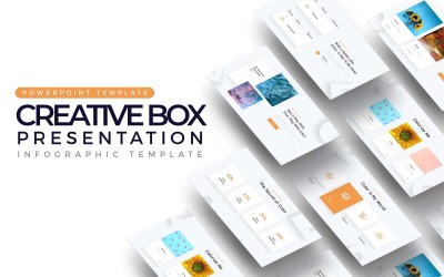 Modello PowerPoint di presentazione della scatola creativa