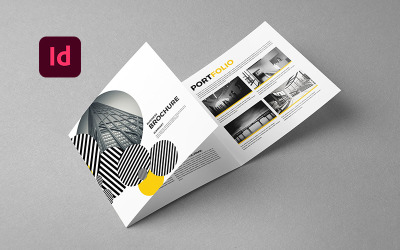 Square Trifold Brochure - Corporate Identity Template