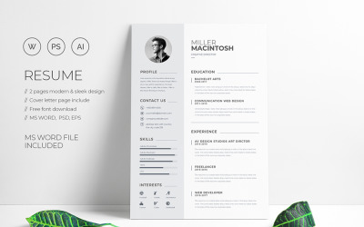 Szablon życiorysu White Breneer Professional Pack