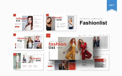 Fashionlist - šablona Keynote