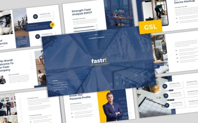 Fastr - Google Slides - бизнес-шаблон для творческой компании