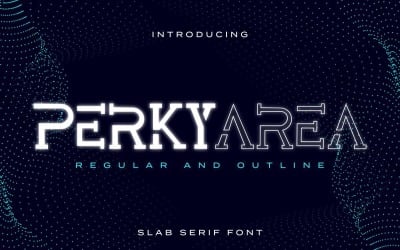 Шрифт Perky Area