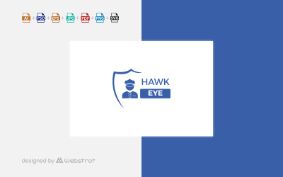Hawk Eye Security Logo Vorlage