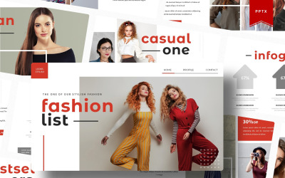 moda listesi | PowerPoint şablonu