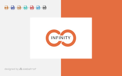 Modèle de logo infini