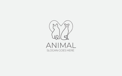 Plantilla de logotipo animal