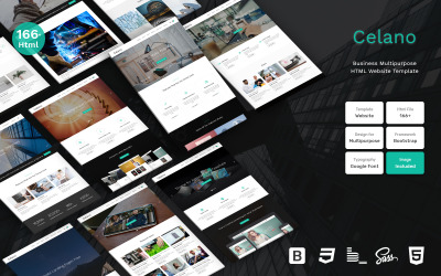 Responzivní Šablona webových stránek "Celano - Business Multipurpose Clean Bootstrap Website Template" #109407