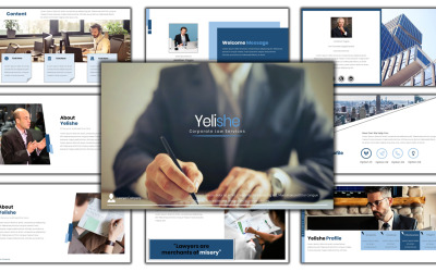 Tema PowerPoint #109422 "Yelishe - Corporate Law Services"