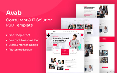 Avab - Consulting &amp;amp; It Solution PSD Template