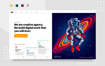Daily.V24 - Creative Digital Agency Website UI Elements #109508
