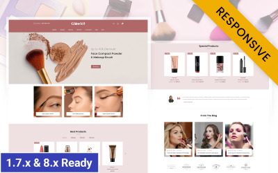 Glowkit - Адаптивная тема PrestaShop для магазина красоты
