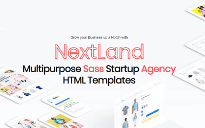 NextLand - Multipurpose Sass Startup Agency Html Website Template