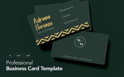 Professional and Clean Business Card V.3 - Corporate Identity Template