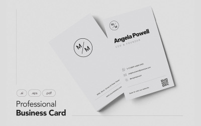 Professional and Minimalist Business Card V.13 - Corporate Identity Template