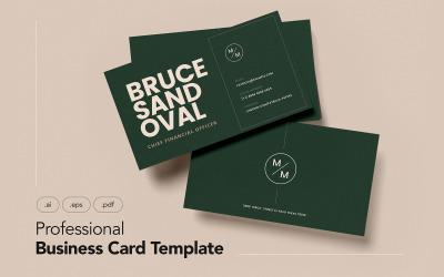 Professional and Minimalist Business Cards V.20 - Corporate Identity Template