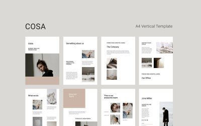 COSA - Modèle PowerPoint vertical A4