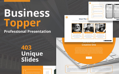 Modèle PowerPoint de Business Topper
