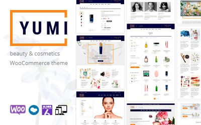 Modello WooCommerce Responsive #109601 "Yumi - beauty & cosmetics"