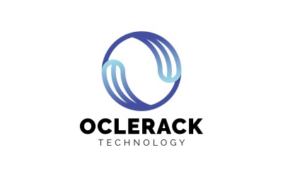 Oclerack - Letter O Tech-logotypmall