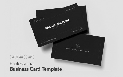 Professional and Minimalist Business Card V.29 - Corporate Identity Template