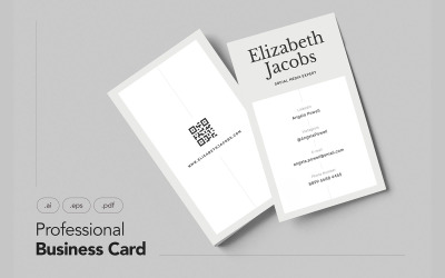 Professional and Minimalist Business Card V.30 - Corporate Identity Template