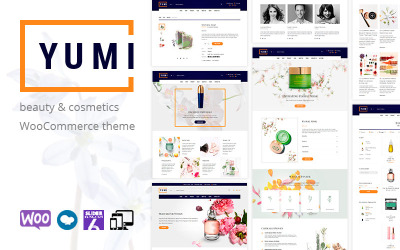 Reszponzív Yumi - beauty & cosmetics WooCommerce Theme WooCommerce sablon 109601