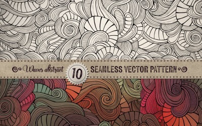 10 Waves Seamless Pattern