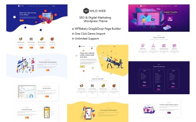 "WildWeb — Seo & Marketing Agency" thème WordPress #109621