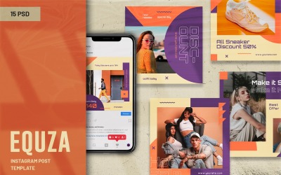 Equza - Instagram Post Template for Social Media