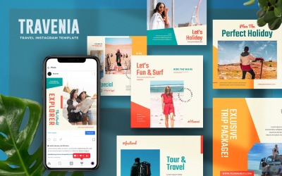Travenia - Travel Instagram Postmall för sociala medier
