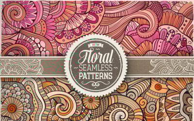 Florales ethnisches nahtloses Muster