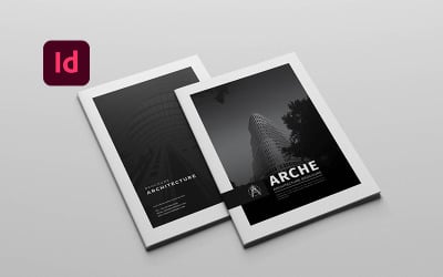 Brochure Architettura A4 - Modello di identità aziendale