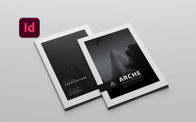 Broszura architektoniczna A4 - szablon tożsamości korporacyjnej