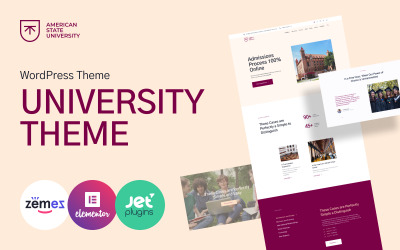 American State University - WordPress-tema för högre utbildning och universitet