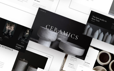 Ceramika – Prosty biznesowy szablon PowerPoint