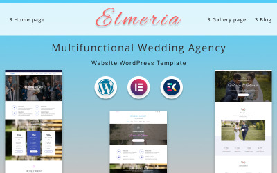 Elmeria | Multifunktionell bröllopsbyrås webbplats WordPress-tema