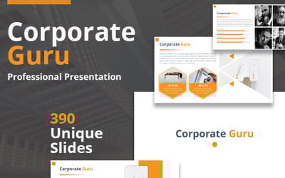 Plantilla de PowerPoint - presentación corporativa de gurú