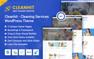 Cleanhit - Tema de WordPress para servicios de limpieza