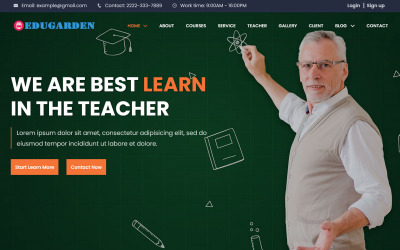Edugarden - responsywny szablon strony docelowej dla edukacji
