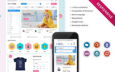 Kinderia - Tema do WooCommerce da Mega Kids Fashion Store