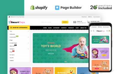 Магазин умных игрушек Shopify Тема