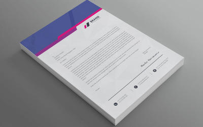 Modern Letterhed Mix Color - Modèle d&amp;#39;identité d&amp;#39;entreprise