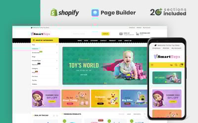 Responsive Smart Toys Store Shopify Theme #110122