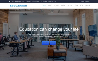 Responsivt Edugarden - Education Responsive Landing Page Template Landing Page-mall #110129