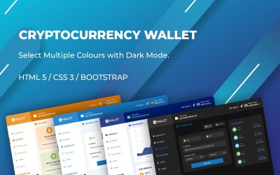 Template Siti Web Bootstrap #110137 "Cryptocurrency Wallet"