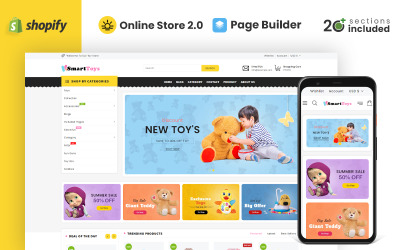 Thème Shopify pour magasin de jouets intelligents