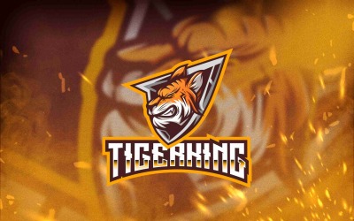 Tiger King Esport Logo Template